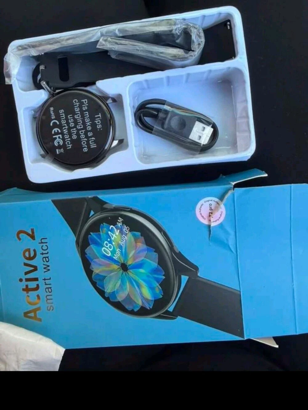 Black Smartwatch with Fitness Tracking - Unbranded